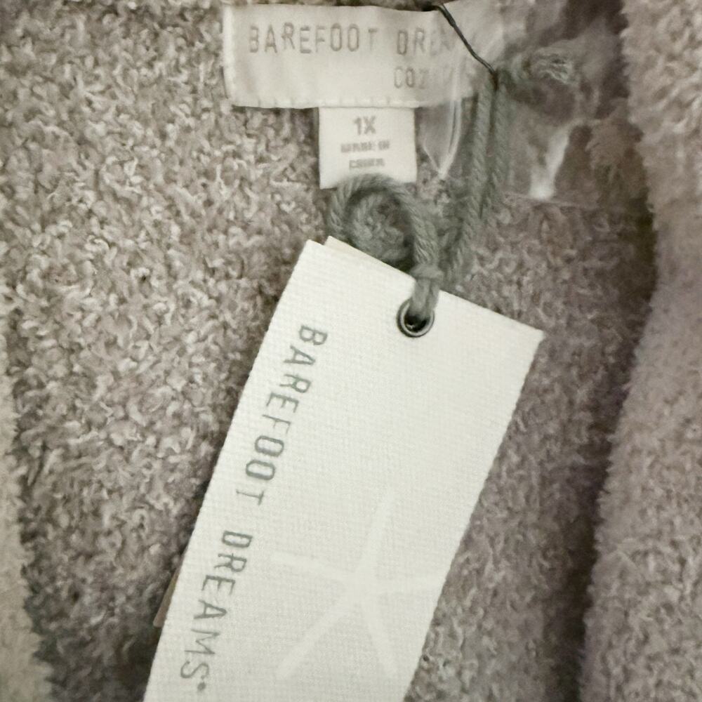 BAREFOOT DREAMS | CozyChic Confetti Shawl Cardigan Malibu Mist Doce Gray‎ | 1X - Picture 5 of 7